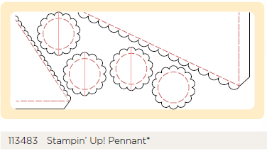 Stampin' Up! Pennant Die for the Big Shot